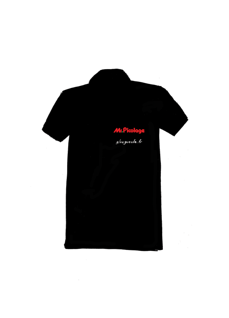 polo glougueule mr picolage pour homme blanc ou gris