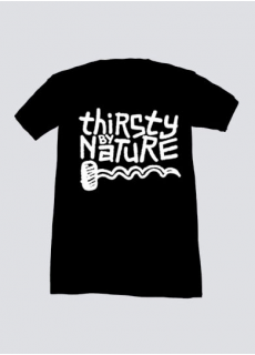 Tshirt Thirsty By Nature Noir Homme
