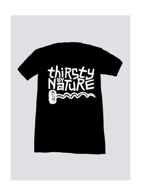 Tshirt Thirsty By Nature Noir Homme