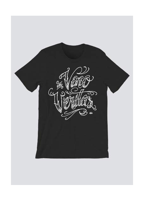 Tshirt In Vino Veritas Noir Homme